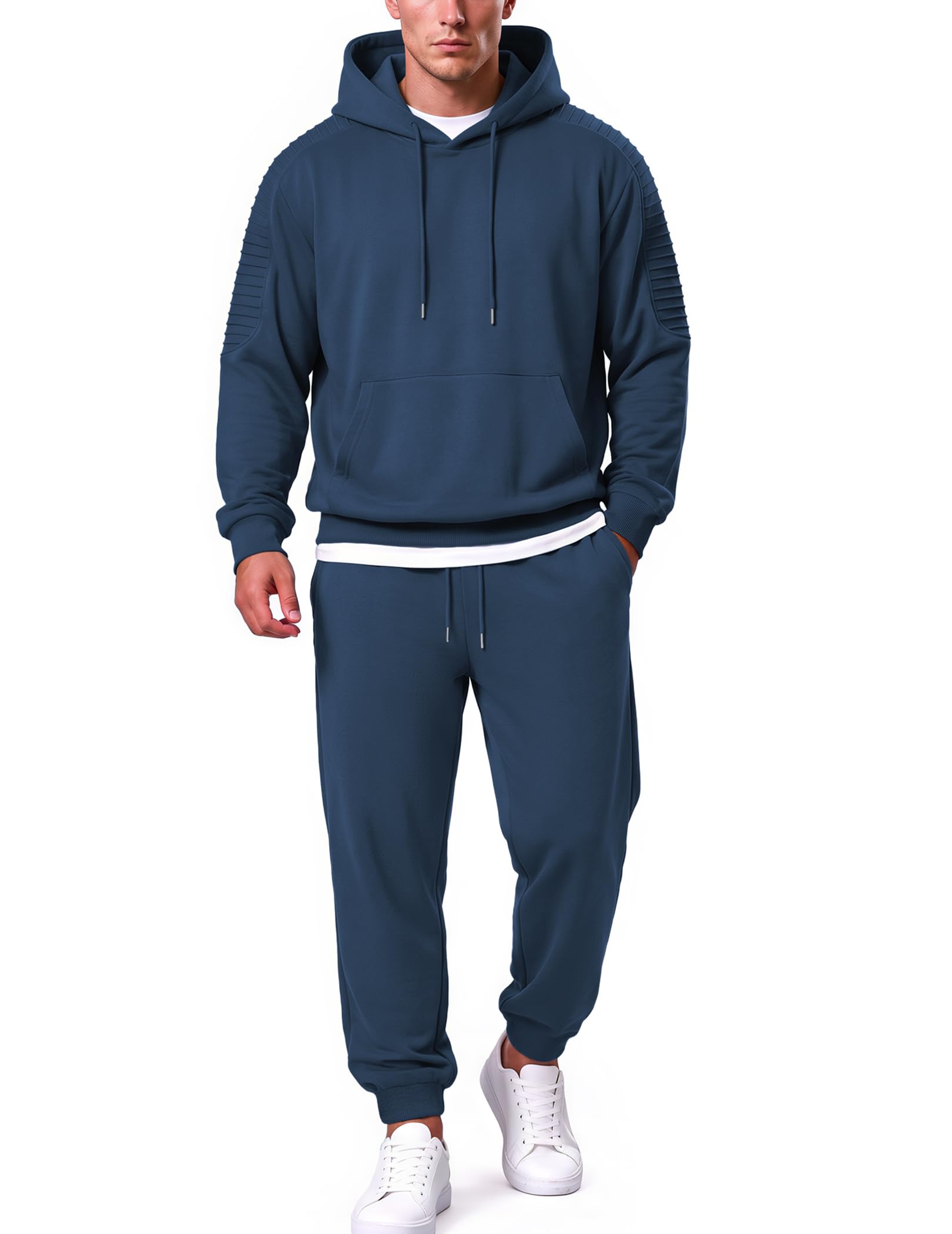 COOFANDY Men's Tracksuit 2 Piece Hoodie Sweatsuit Sets Casual Jogging Athletic S