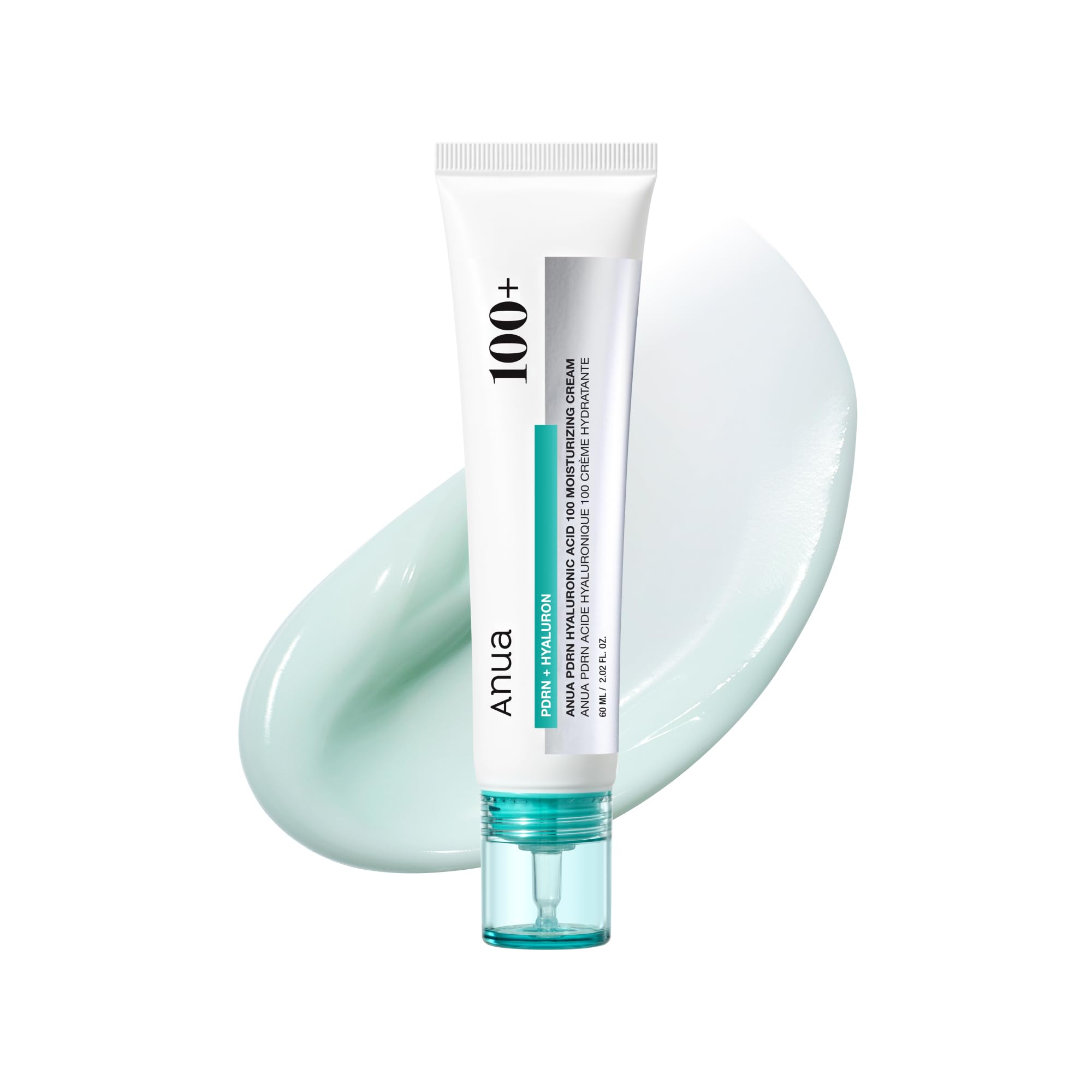 ANUA PDRN Hyaluronic Acid 100 Moisturizing Cream, 2.02 fl oz | Lightweight, Non-