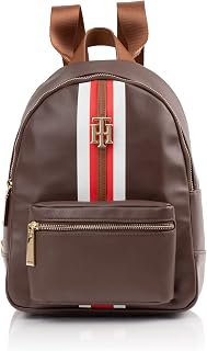 Tommy Hilfiger Jaden Plus-bkpk-smth PVC Backpack, Chestnut, One Size for Women