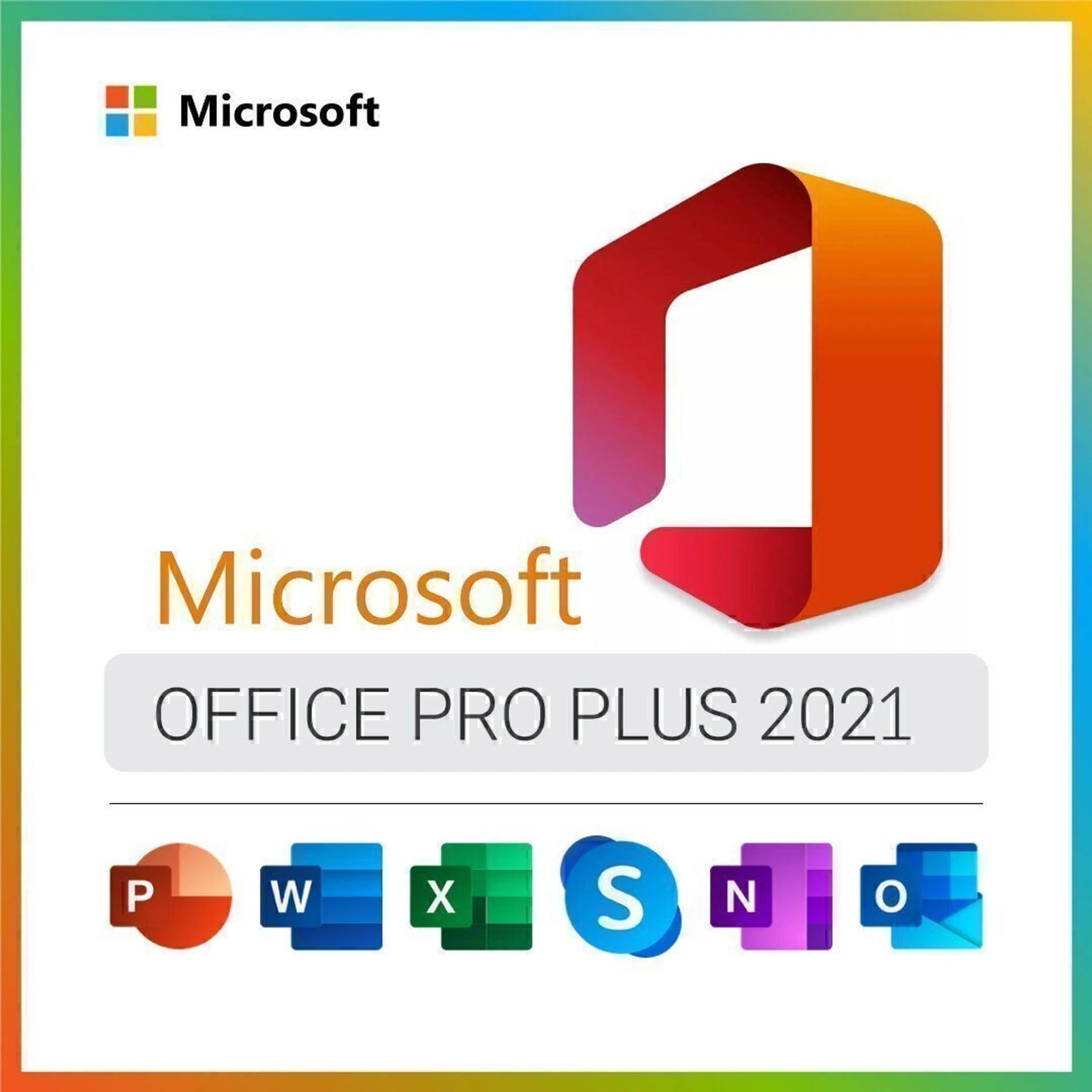 Microsoft Office 2021 Professional Plus | Versand per Postbrief | Lebenslange Li