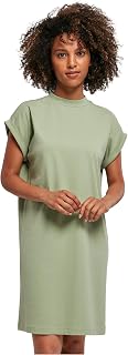 Build Your Brand Women's Ladies Turtle Extended Shoulder Dress