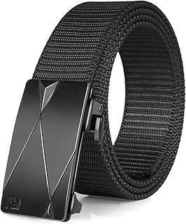 Fairwin Tactical Belt Military Style Webbing Rigger Belt Lightweight Heavy Duty Metal Buckle