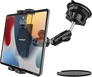Strong Suction Cup Car Tablet Holder [Adjustable & Strong Arm]