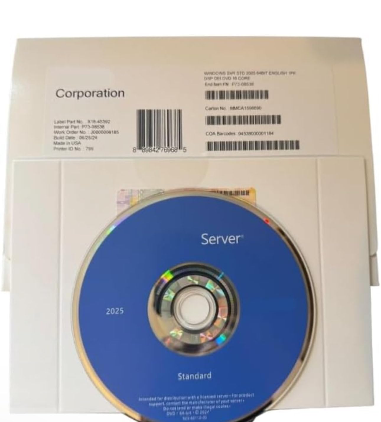 Server 2025 Standard 16 Core OEM English Version NEW