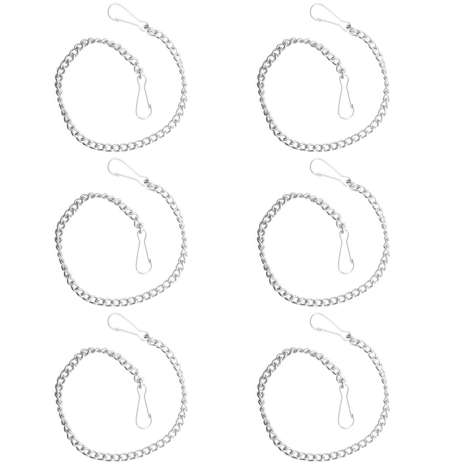Quowvni 6Pcs Toilet Chain Replacement, 9.84" Toilet Flapper Chain, Stainless Ste