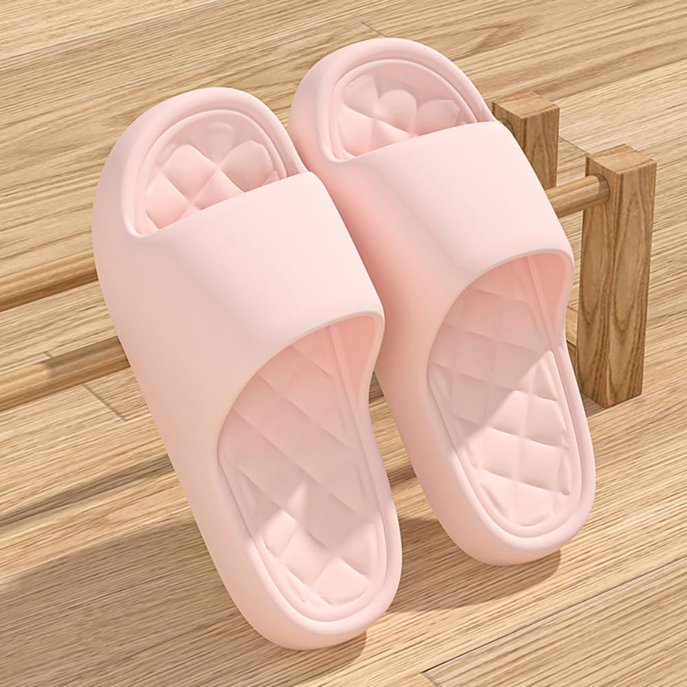 Bath Slippers for Women Men Women Thickened Shower Shoes Yellow Cloud Slippers I