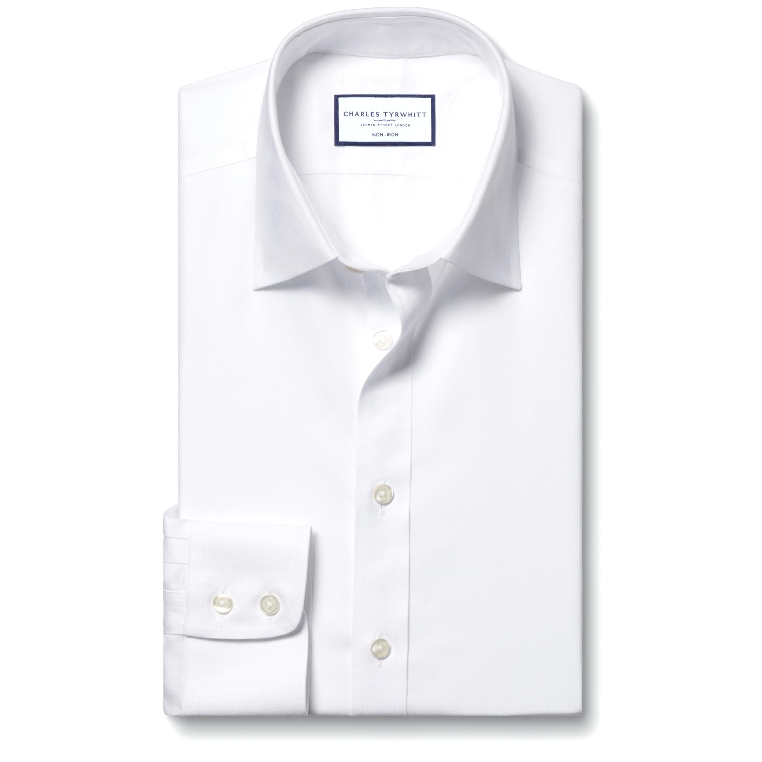 Charles Tyrwhitt Shirts for Men - Non Iron with 100% Cotton Twill - Formal Dress