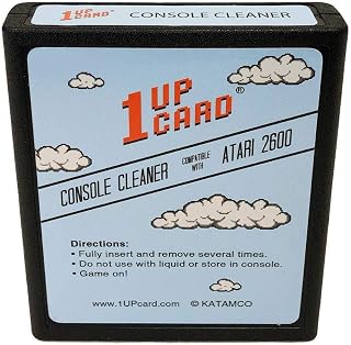 1UPcard Console Cleaner Compatible with Atari 2600 Video Game System