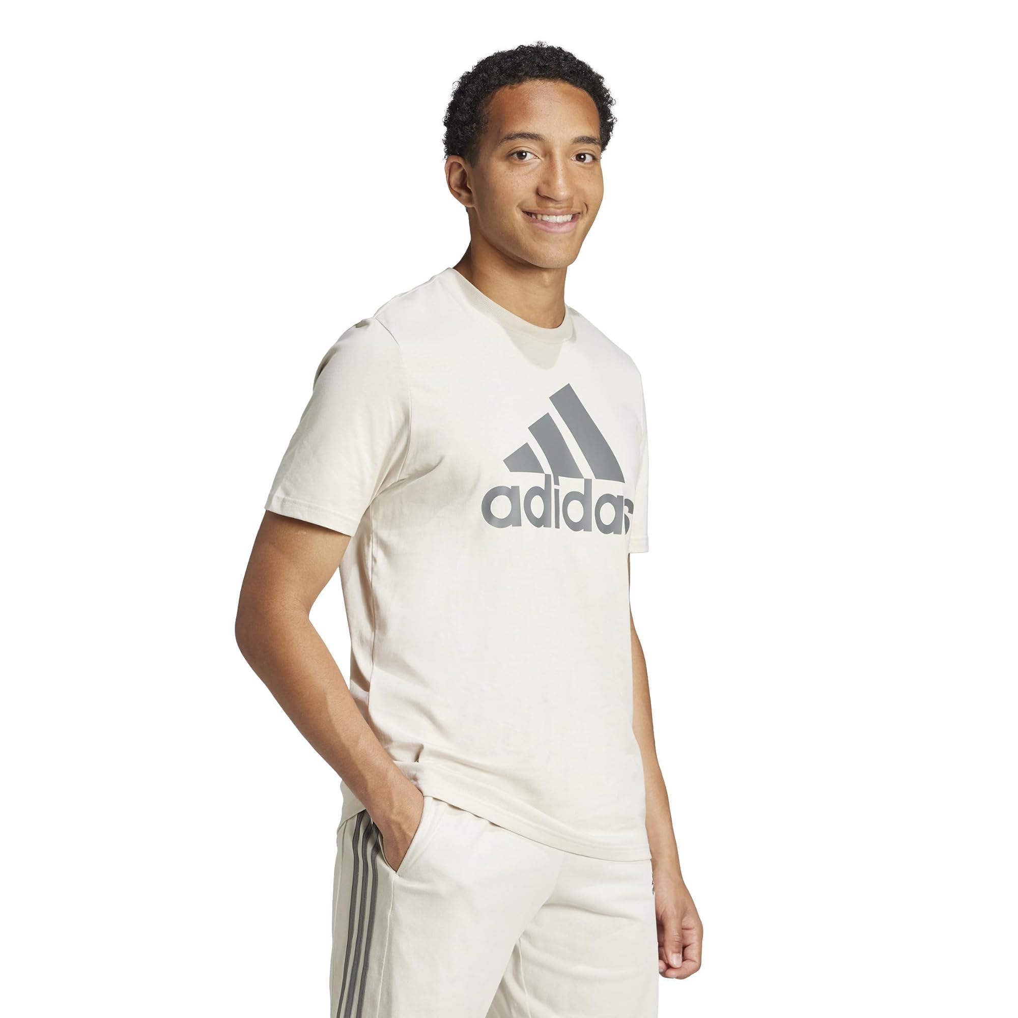Adidas Men's Essentials Big Logo Single Jersey Tee