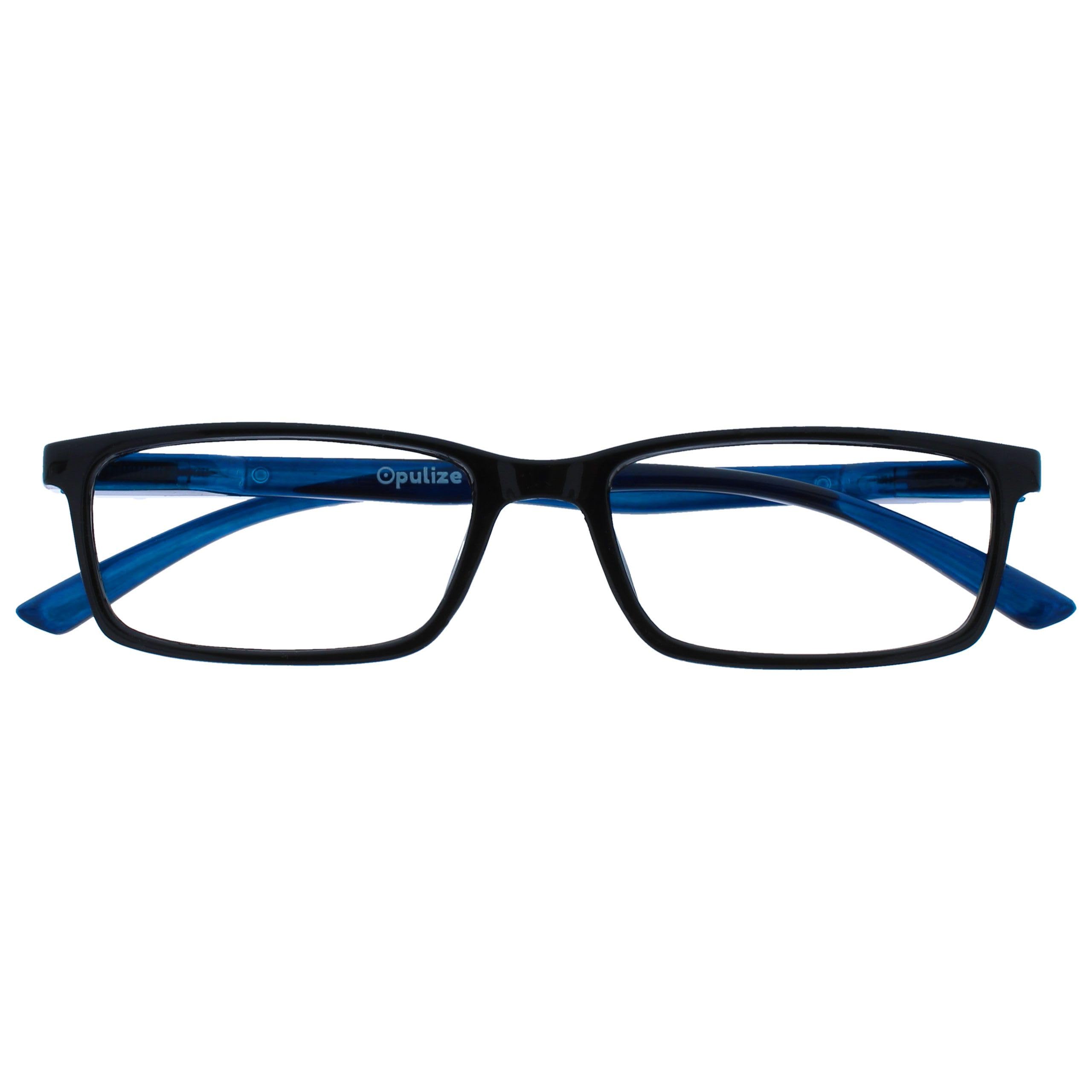OPULIZE See - Blue Light Glasses Narrow Frame Spring Hinges Improves Sleep Games