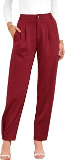 BTFBM Business Casual Outfits for Women Tapered Work Pants