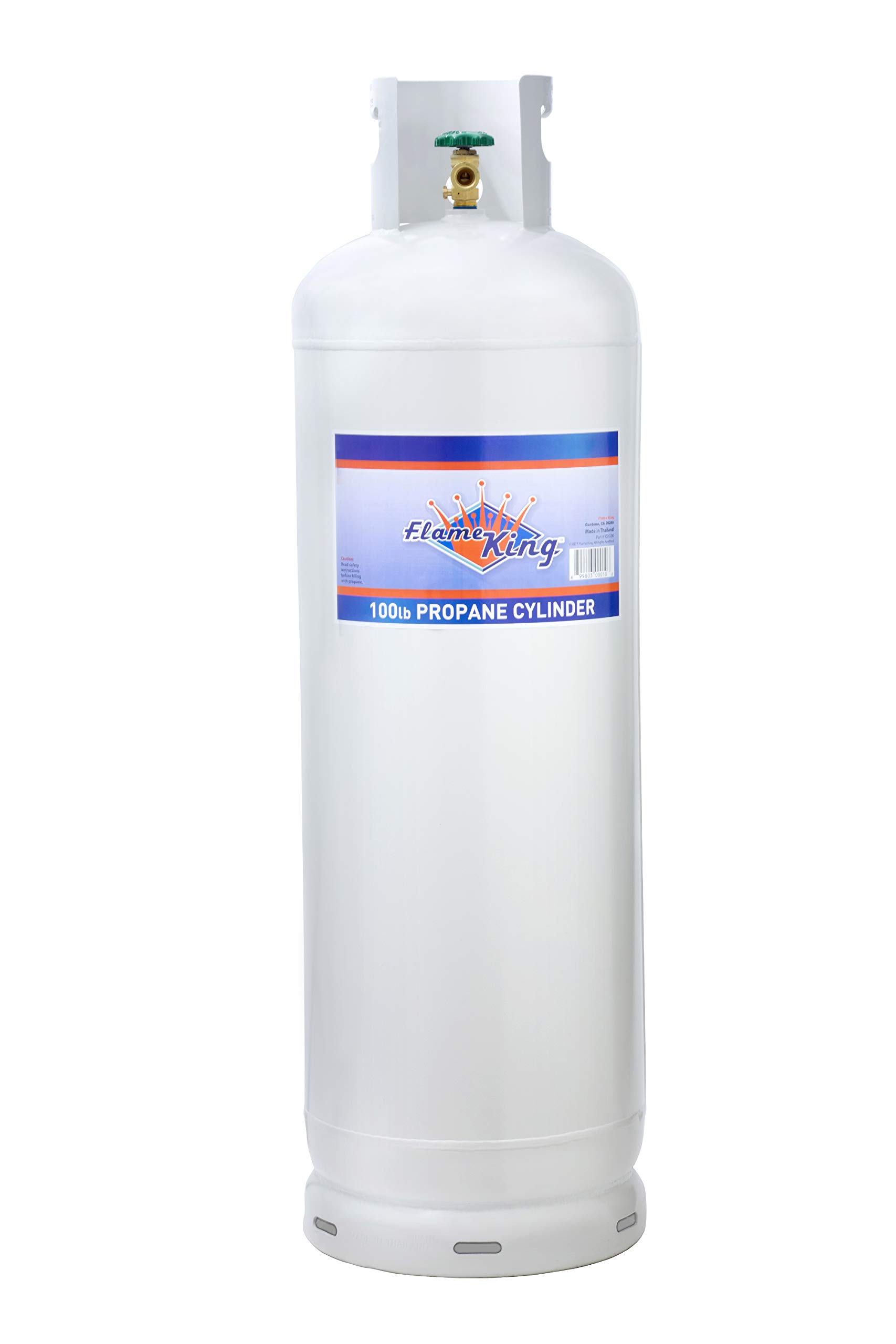 Flame King 100LB (23 Gal) Steel Propane Tank Cylinder with POL Valve and Collar,