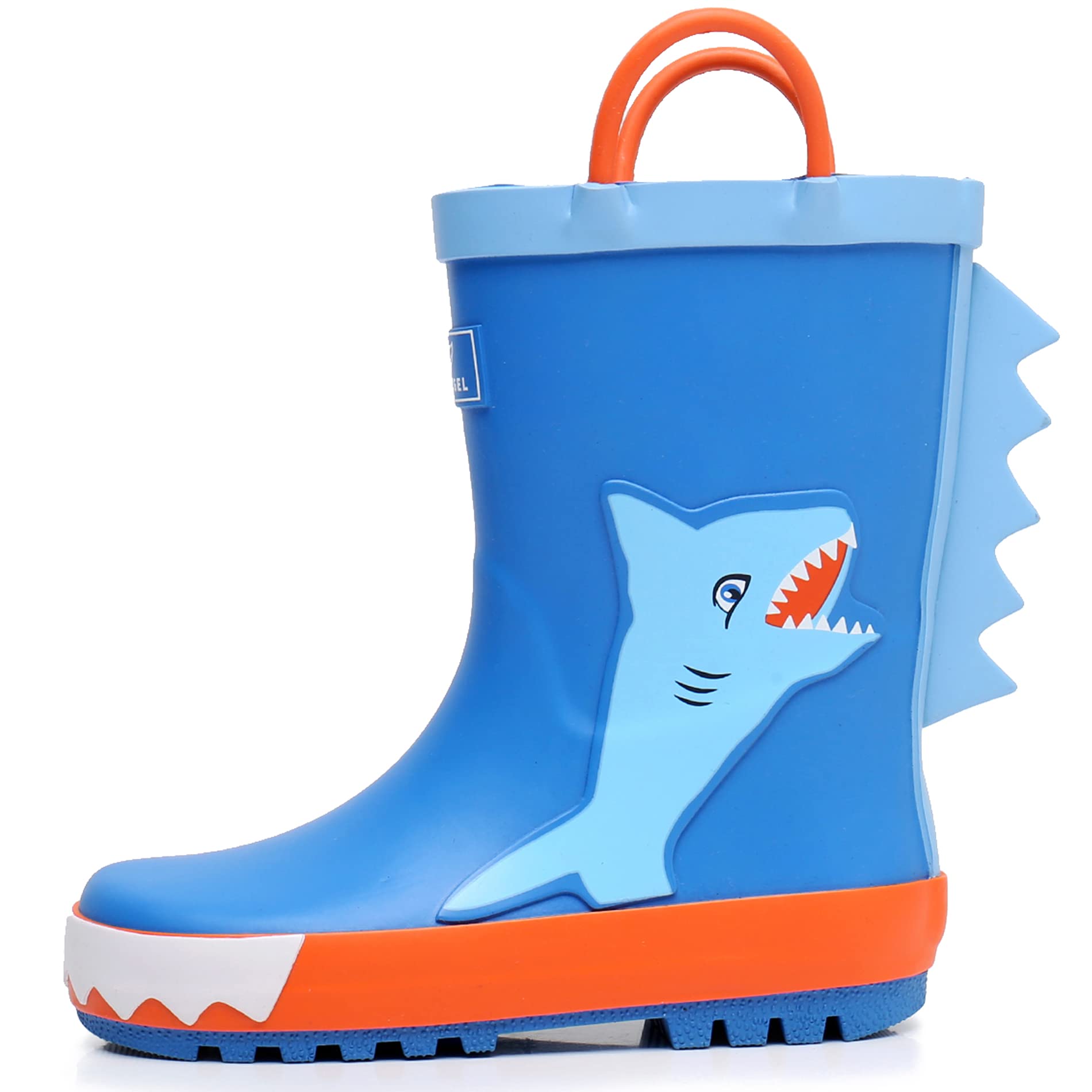 RAINANGEL Toddler Rain Boots with Easy-On Handles, Waterproof Kids Rain Boots fo