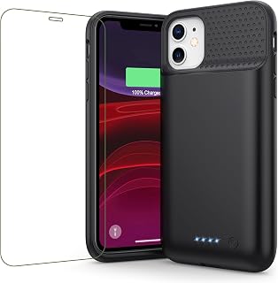 Feob Battery Case for iPhone 11/XR,[2026 Upgraded] 7500mAh Ultra-Slim Portable Extended Charger Cover for iPhone 11/XR-Black