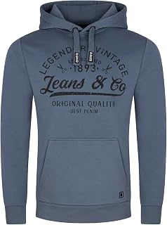 riverso RIVArmin Men's Regular Fit Hoodie Pullover Print Beige Green Grey Blue Navy Black S M L XL XXL 3XL 4XL 5XL