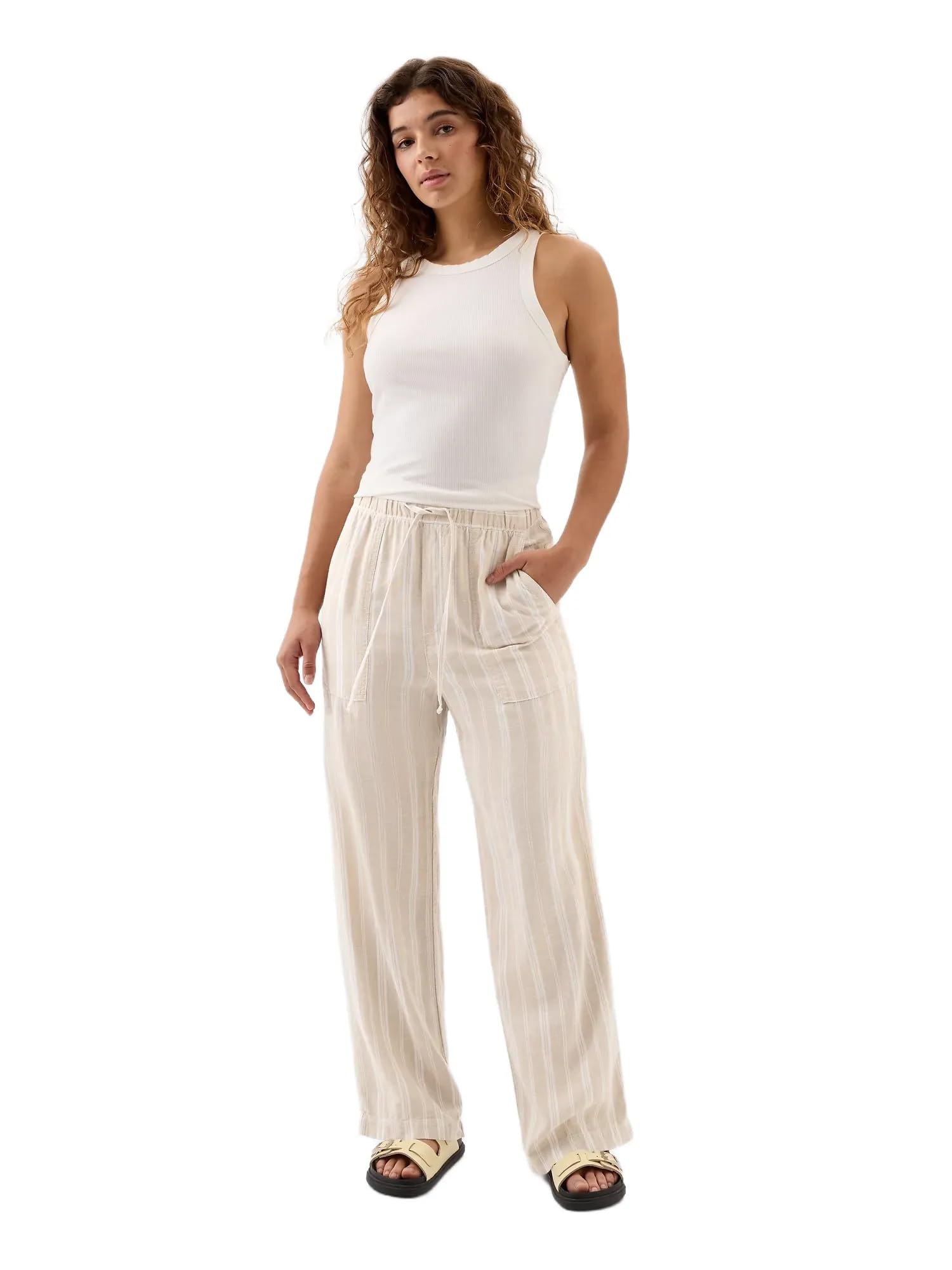 Gap Women's V-Linen Pull on Wl Yd Pants