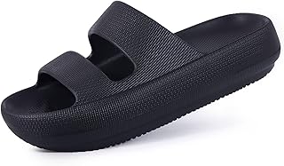 shevalues Orthopedic Slide Sandals for Women with Arch Support Pillow Soft Recovery Slip on Sandals Lightweight Summer Cloud Slippers for Plantar Fasciitis