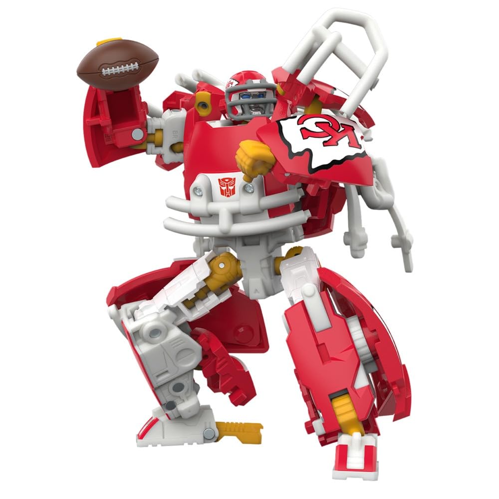Transformers NFL Kansas City Chiefs KC-59, 5.5-Inch Action Figure Changes from R