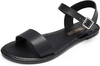 DREAM PAIRS Women's Open Toes Flat Sandals