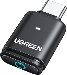 UGREEN USB-C Bluetooth Adapter for PS5 with APTX Low Latency/aptX-Adaptive | Bluetooth 5.3 Audio Adapter, Wireless Audio Transmitter to Connect Wireless Headphones/Earbuds