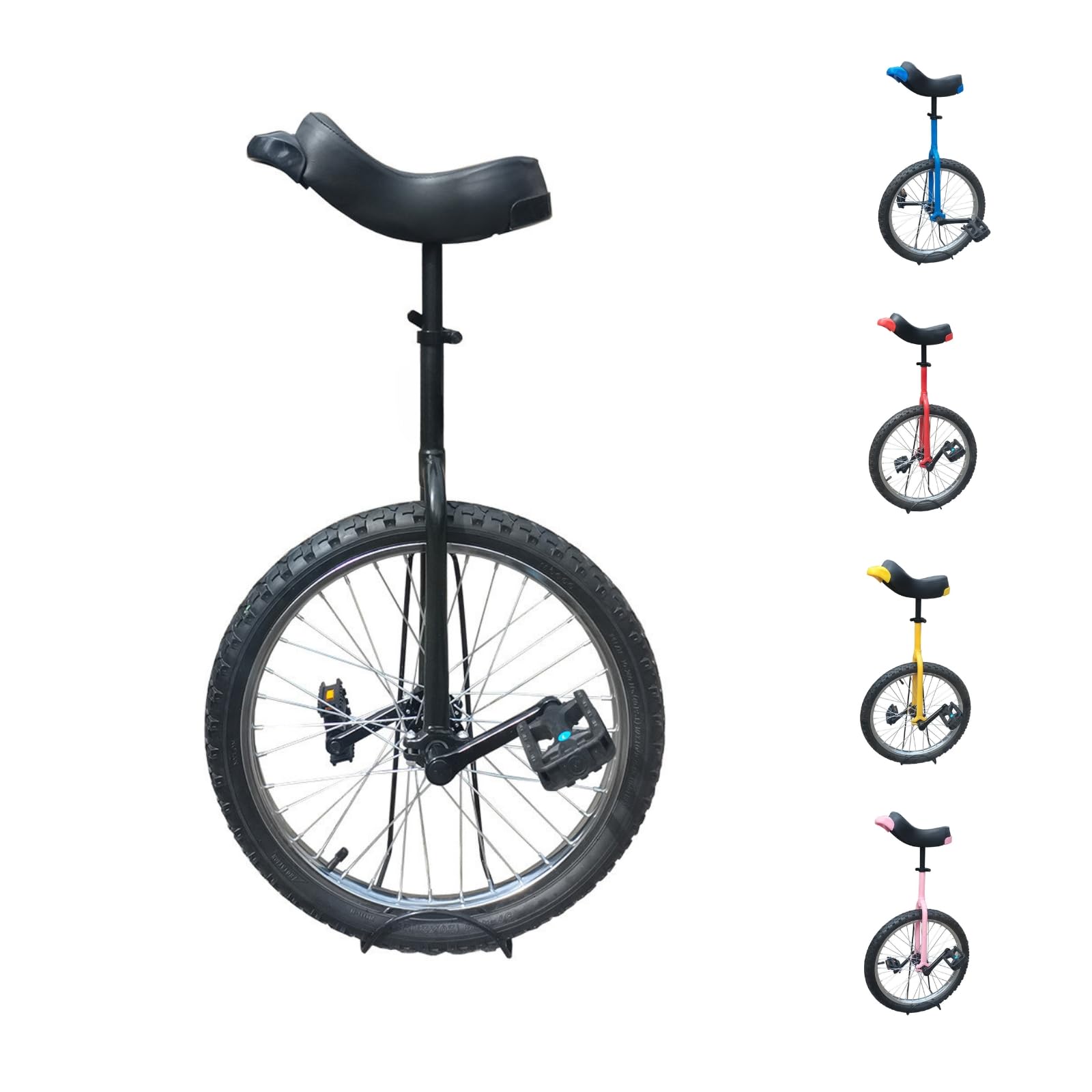 TCUDCKI Unicycle for Adults Adjustable Seat with Unicycle Stand for Fun Fitness 