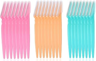 DDSHUN Eyebrow Razors Eyebrow Razors Shaper Trimmer Shaver Facial Hair Remover Exfoliating Dermaplaning Tool with Precision Cover Cosmetic Exfoliating Makeup for Women and Men - 24PCS