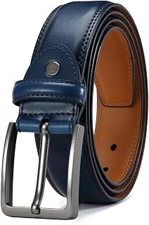 Mens Genuine Leather Belts Handmade Classic Style Everyday Business Casual Belts