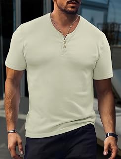 Men's Summer Knitted Shirt Fashion Button Down Short Sleeve Button Down Tee Top