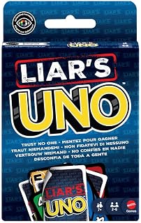 Mattel Games Liar's UNO Card Game, Ages 7+, Players 2-10