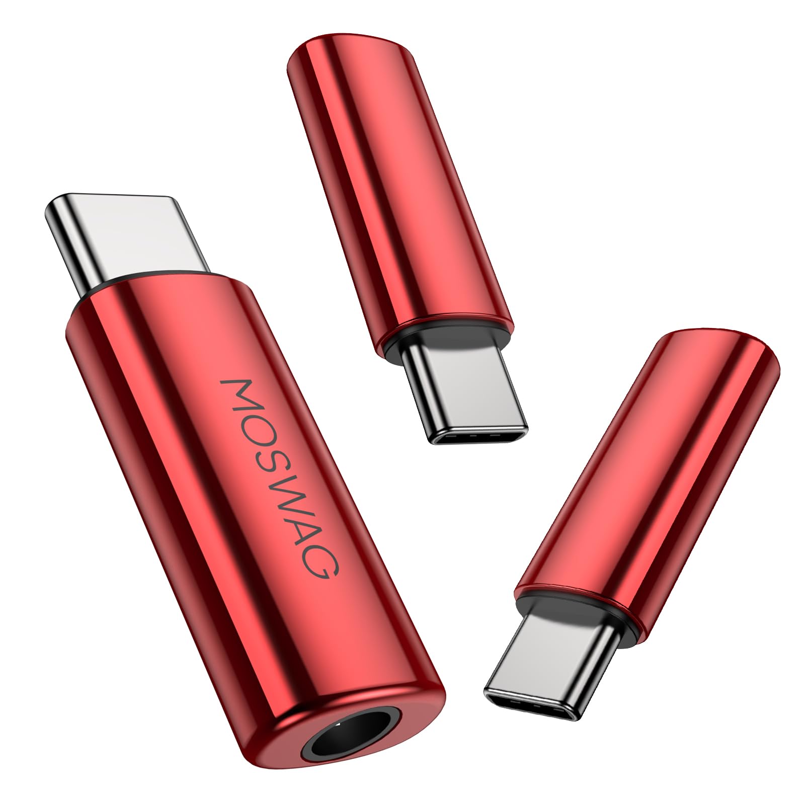 MOSWAG Cable USB-C a 3.5mm Audio DAC Nylon