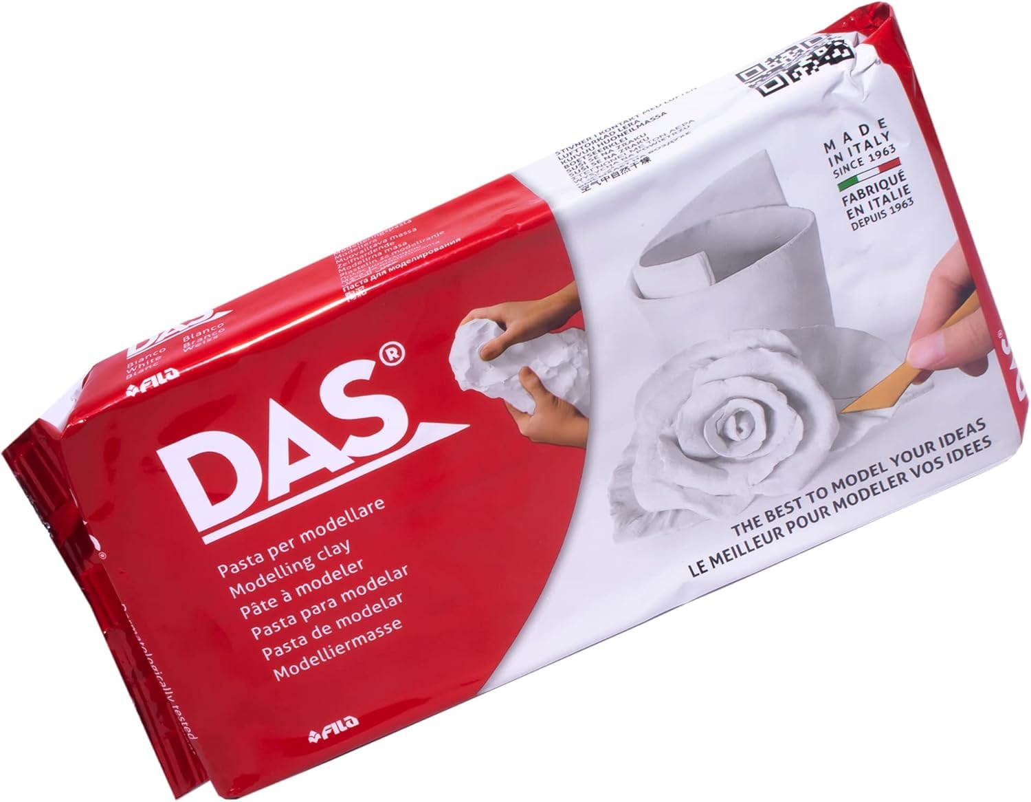 DAS White 1 kg Air Hardening Modelling Clay Non Bake | For Professional Clay Use