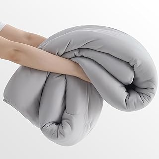 Kumori Thin Comforter, Semi-Double, Sleep Gently, For Spring, Summer and Autumn, "Cloud Futon", Washable, Teijin Filling, Antibacterial, Deodorizing, Lightweight, Thin, Skin-friendly, Breathable, Comforter, Comforter, All Season Bedding, 66.9 x 82.7 inches (170 x 210 cm), Light Gray