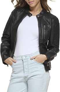 Levi's Faux Leather Motocross Racer Jacket (Standard And Plus) Women's Faux Leather Jacket