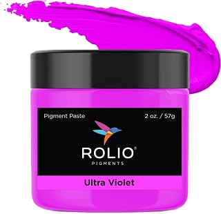 Rolio - Pigment Paste for Epoxy Resin - Ultra Violet, 2oz Jar | Pigment Paste Formula for Resin Art, Tumblers, Jewelry, Coasters, Molds, Casting, Color Blending, and DIY Crafts