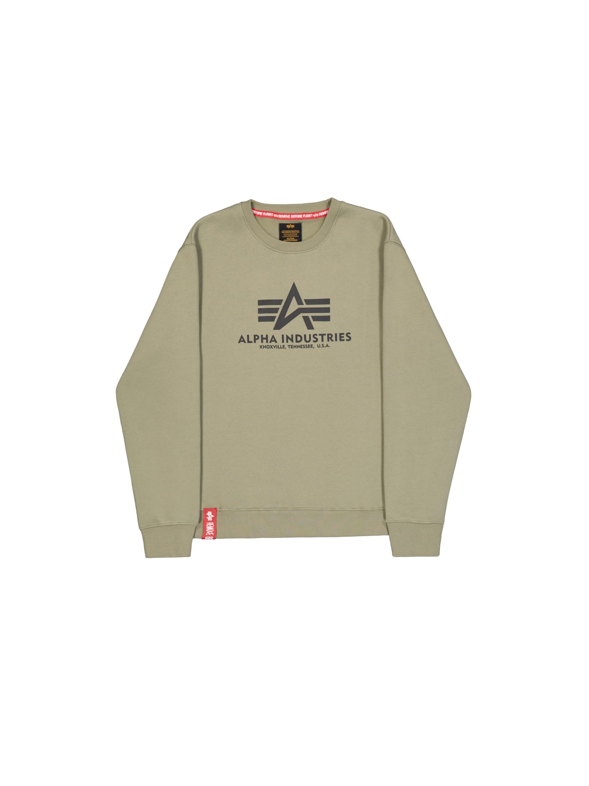 ALPHA INDUSTRIES Men's Basic Hoody Neon Print Hooded Sweat for Men Hooded Sweats