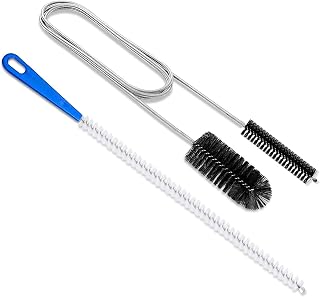 Quelcc 2 PCS Extended Sink Unblocker Snake,Sink Unblocker Cleaning Brush,Sewer Pipe Cleaner,Drain Unblocker,Plug Hole Hair Remover Tool,Drain Cleaning Tool for Bathroom Shower Kitchen Plug Hole