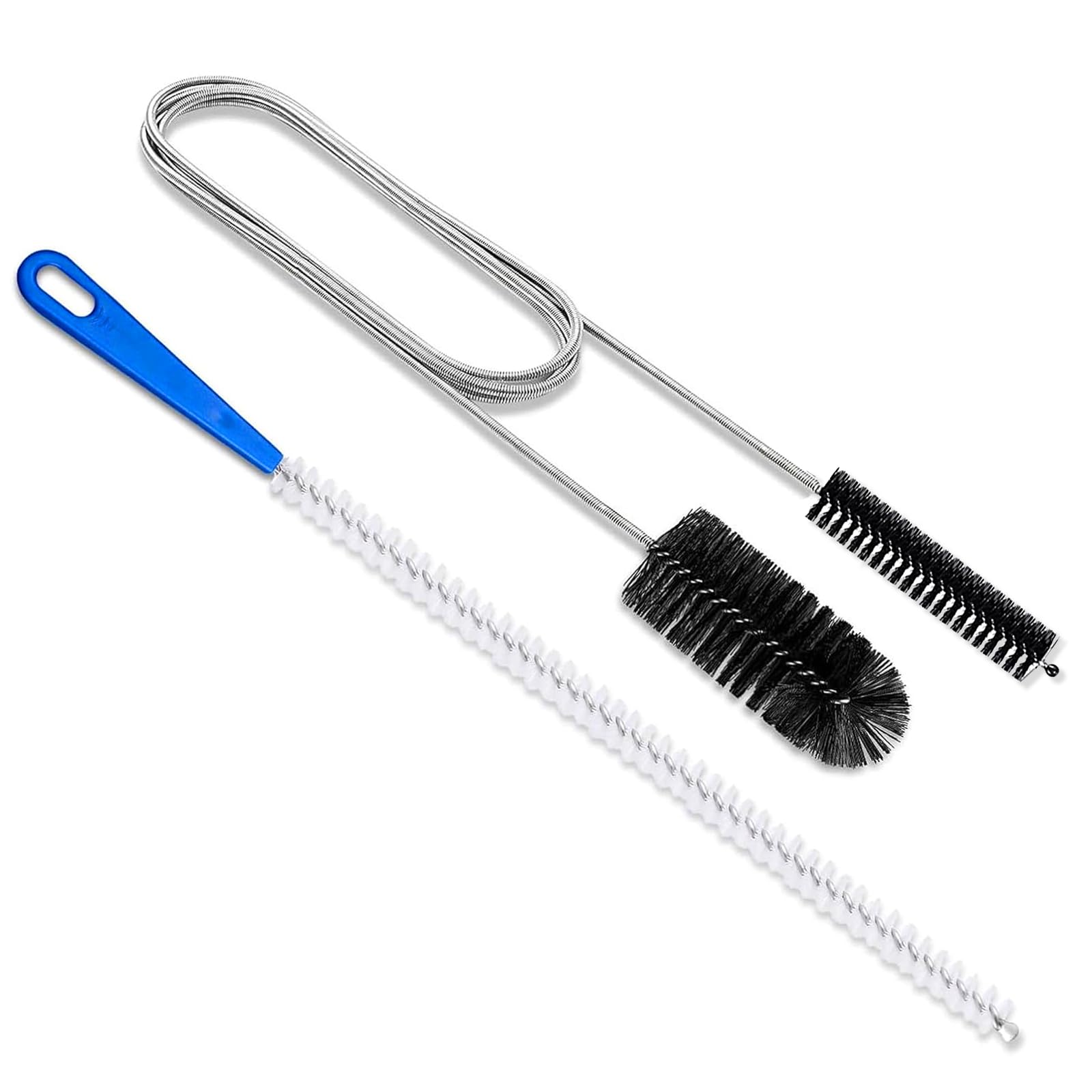 Quelcc 2 PCS Extended Sink Unblocker Snake,Sink Unblocker Cleaning Brush,Sewer P