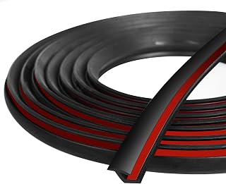 MYFAMIREA Fender Flare Edge Trims, 33Ft EPDM Fender Flares Rubber Seal for Car and Truck Wheel Wells with Automotive Adhesive Grade Tape Bonds T-Style Universal Rubber Trim Edging