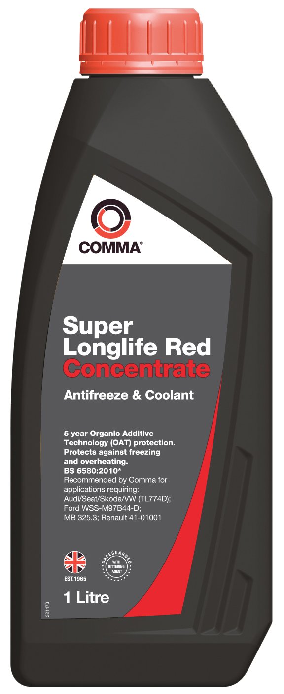 Comma SLA1L 1L Super Antifreeze and Coolant Concentrated - Red