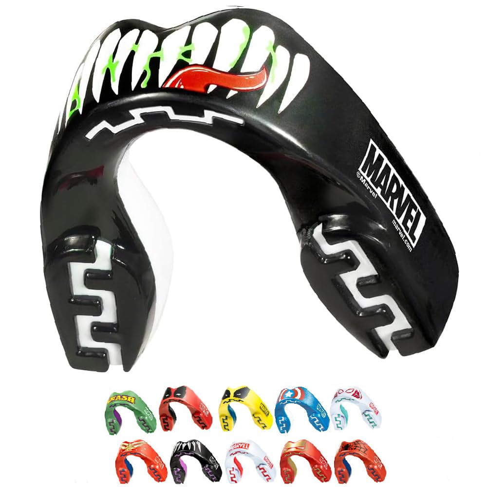 Marvel Venom Sports Mouth Guard, Youth Dual Layer Mouthguard with Case | Youth <