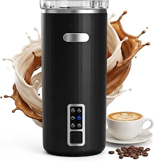 MQUPIN 6-in-1 Electric Milk Frother,Upgraded Automatic Milk Frother