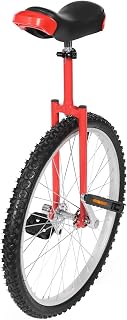 SHONFYVS 24In Unicycle Fitness Bicycle Training Balance Bike Adjustable Height Exercise Cycle Thickened Steel Frame&Wheel Rim for Office Workers Students Cycling Enthusiasts Above 5.74ft
