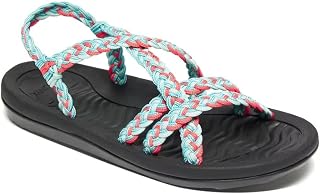 MEGNYA Women Comfortable Walking Sandals with Arch Support, Sports Hiking Sandals with Handmade Straps, Soft Sandals for Beach, Pool, Travel, Camping