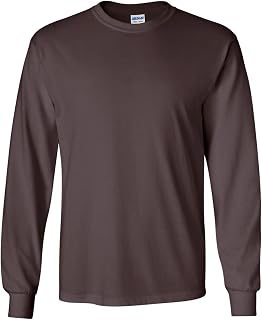 Gildan Men's Long Sleeve T-Shirt, Light Pink, Size S