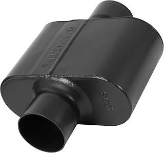 Flowmaster Super 10 Series Muffler – 3.00" Center In / 3.00" Center Out | Super 10 Series, Race-Inspired Sound, 409 Stainless Steel - Muscle Cars, LS Swaps, Drag Cars &amp; Off-Road Builds (843015)