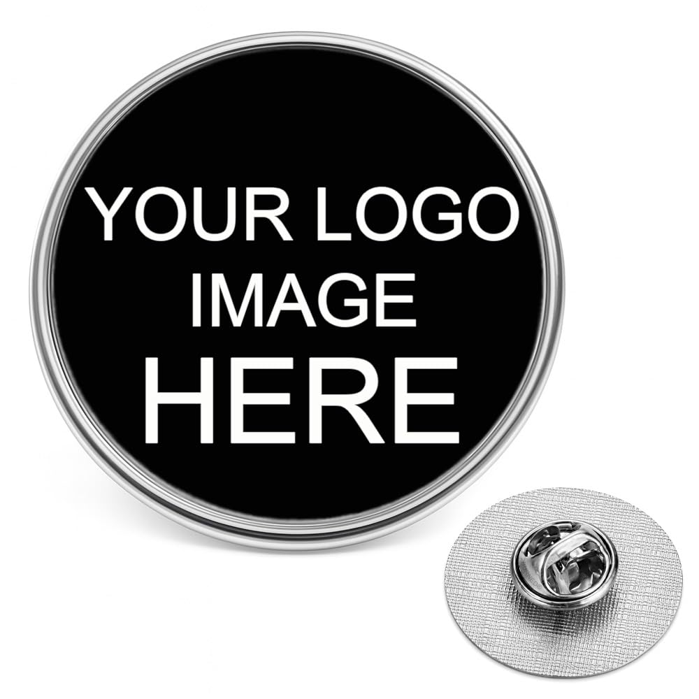 Personalised Pin Badge Your Image, Photo, Text, Logo 22mm Round Metal Lapel Pin 