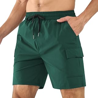 Superora Men's Cargo Hiking Shorts Breathable Quick Dry Classic Relaxed Fit Stretch for Leisure, Sports, Casual, Utility Work Shorts with Multiple Pockets
