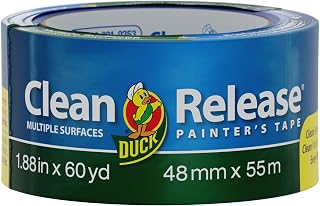 Duck Clean Release Blue Painters Tape, Masking Tape For Paint Projects, 2 in (1.88 in x 60 yd) Single Roll, 240195