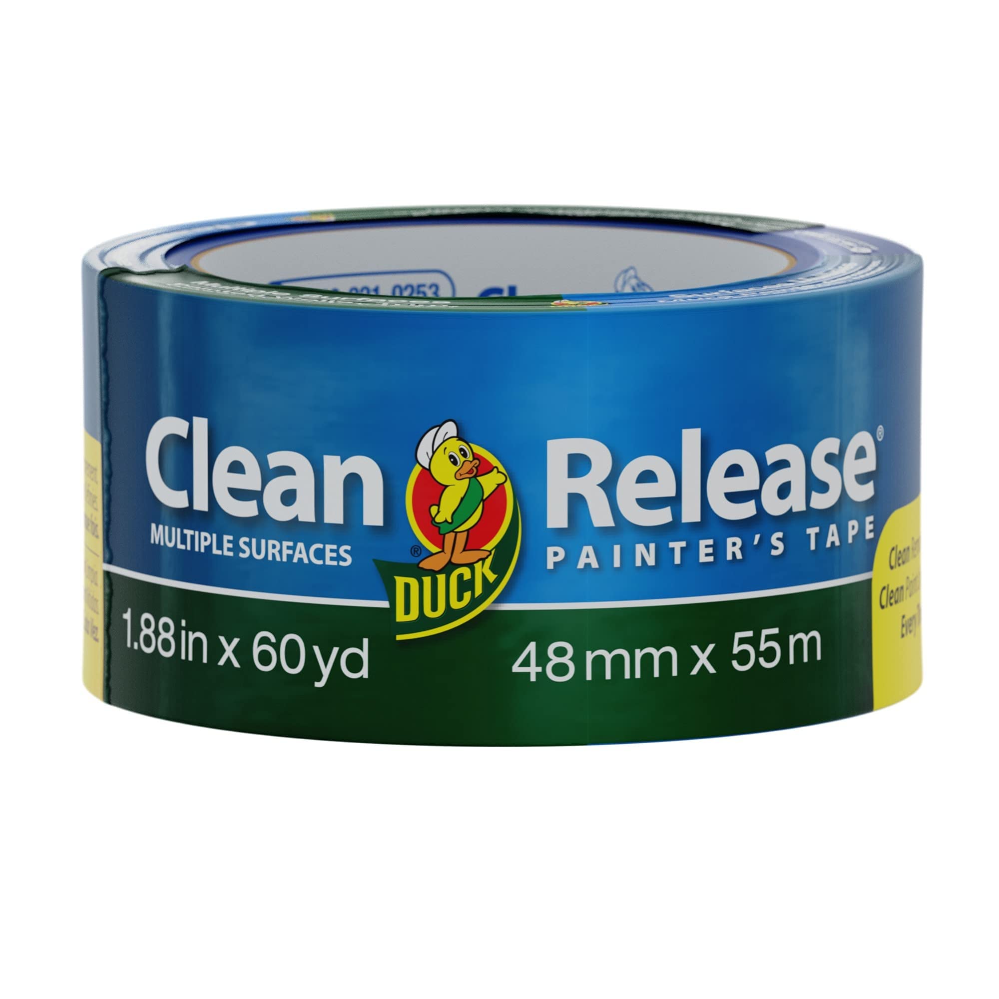Duck Clean Release Blue Painters Tape, Masking Tape For Paint Projects, 2 in (1.