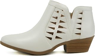 Soda Chance Women's Closed Toe Multi Strap Ankle Bootie
